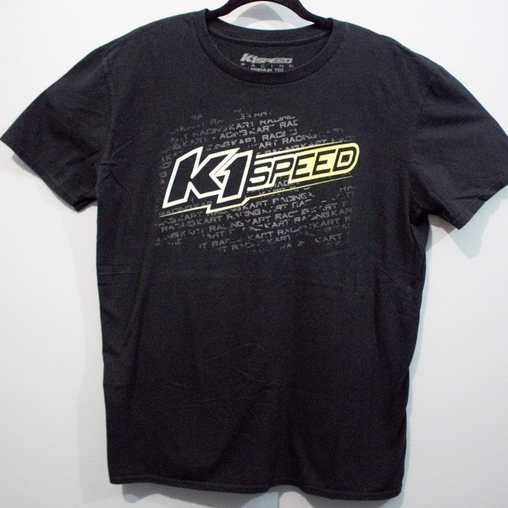K1 Speed Indoor Go Kart Racing Black T-Shirt Sz LG